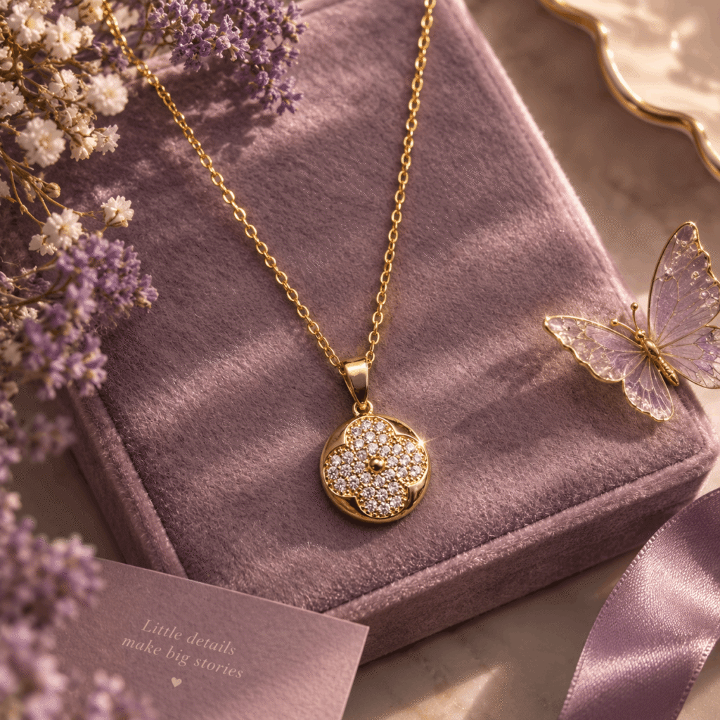 Luxe Clover Glow Necklace 🍀
