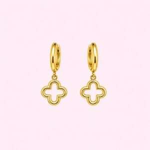 Clover Muse Drop Hoops