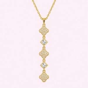 Luxe Clover Cascade Necklace 🍀