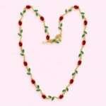 Ruby Rose Tulip Necklace🌹 1