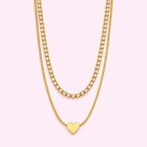 The Heartbeat Duo Necklace 💖