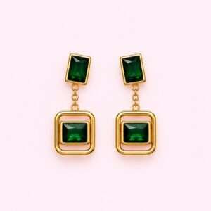 Emerald Unsaid Earring