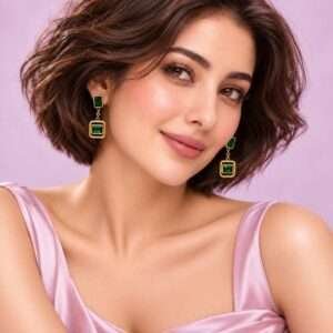 Emerald Unsaid Earring
